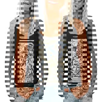 Cute Siberian Husky Mom Tarot Card Skeleton Husky Mama Dog Women Tank Top | Seseable UK