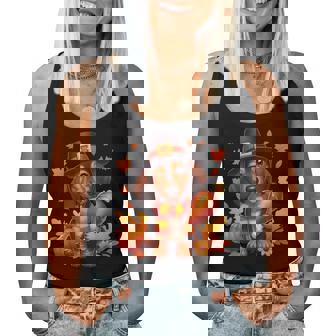 Dachshund Pilgrim Happy Thanksgiving Dog Girl Boy Women Tank Top | Seseable FR