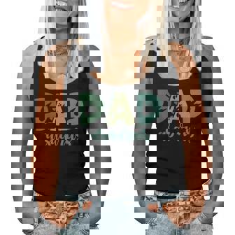 Dad Asaurus Dinosaur Birthday Mom Dad Birthday Boy T-Rex Women Tank Top - Monsterry