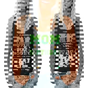 Dad And Mom Of The Birthday Boy Soccer Birthday Family Women Tank Top | Seseable UK