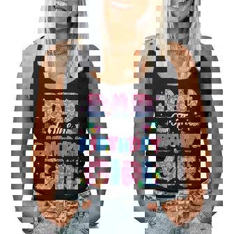 Dad And Mom Of The Birthday Girl Party Decor Family Matching Women Tank Top - Monsterry