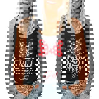 Daddy Of The Birthday Girl Cute Pink Bow Family Matching Women Tank Top | Seseable CA