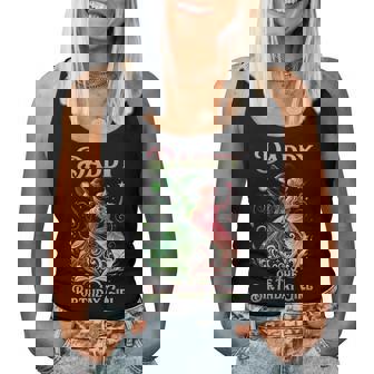 Daddy Of The Birthday Girl Pink And Green Family Matching Women Tank Top | Seseable UK