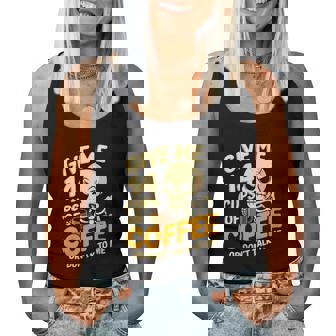 Dame 14 Tazas De Café O Don't Talk To Me keleton Cuello Camiseta sin mangas para mujer - Regaloses