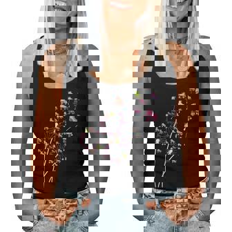 Dandelion Roller Skate Flower Floral Roller Skating Tree Women Tank Top - Thegiftio