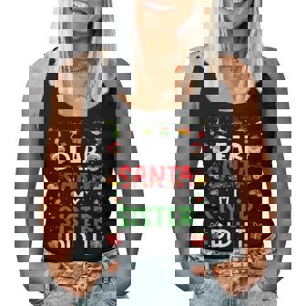 Dear Santa My Sister Did It Christmas Family Matching Women Tank Top - Thegiftio