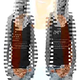 Definition Of A Mother Women Tank Top | Mazezy