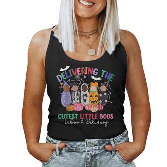 Delivering The Cutest Boos Labor & Delivery Halloween Nurse Women Tank Top - Thegiftio