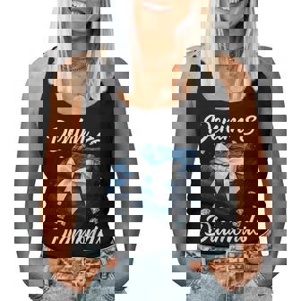 Denim And Diamonds Bow Ladies Girls Cowgirl Jeans Women Tank Top - Seseable