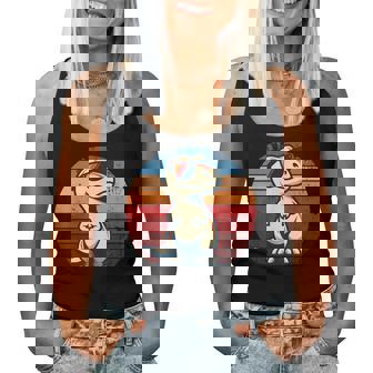 Dinosaurio T-Rex Retro Novedad Hombres Niños Es Divertido Dinosaurio Camiseta sin mangas para mujer - Regaloses