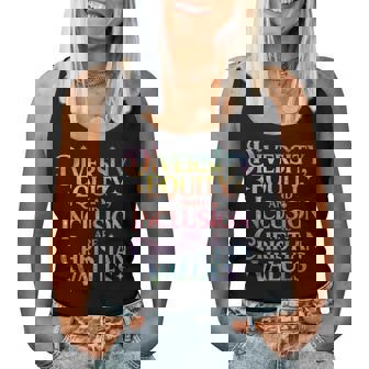 Diversity Equity And Inclusion Are Christian Values Women Tank Top - Monsterry
