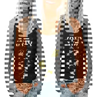 Divertidos Regalos De Gato Astronauta Espacial Para Hombres Es Niños Gatos Espacio Camiseta sin mangas para mujer - Regaloses