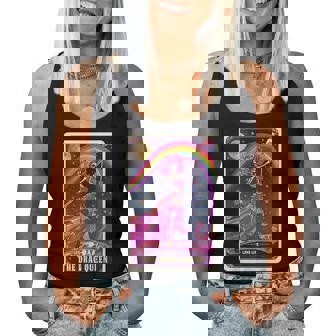 Drag Queen Gay Pride Tarot Card Skeleton Pride Flag Lgbtq Women Tank Top - Thegiftio