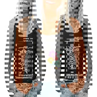 Dry Bones Come To Life Floral Skeleton Christian Bible Verse Women Tank Top - Seseable