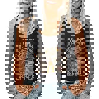 I Like Eat Apple Cat Meme Bootleg Graphic Women Women Tank Top - Monsterry