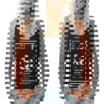 Elemento De Galio Blanco Cuello Camiseta sin mangas para mujer - Regaloses