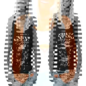 Espresso Martini Please Coffee Martini Cocktail Women Tank Top | Mazezy