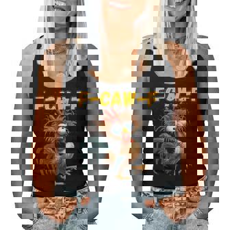 F-Caw-F Chicken Quote Rooster Meme Women Tank Top | Seseable CA