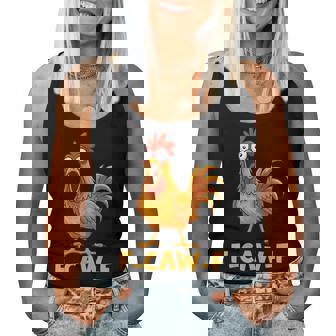 F-Caw-F Chicken Humor Quote Rooster Meme Bird Women Tank Top - Monsterry