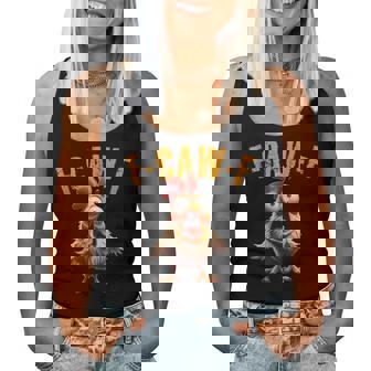 F-Caw-F Chicken Scream Humor Women Tank Top - Monsterry