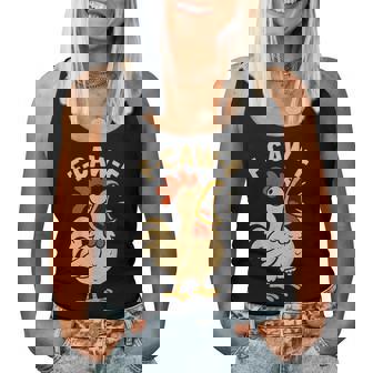 F Caw F Chicken Rooster Women Women Tank Top - Monsterry