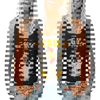 F Caw F Rooster Bird Fcawf Chicken Whisperer Fawk Off Women Tank Top | Mazezy