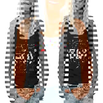 Fa La8 Christmas Santa Fa La Math Teacher Women Women Tank Top - Monsterry