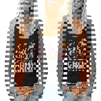 Fairy Grandma Magical Floral Birthday Girl Fairytale Family Women Tank Top - Monsterry