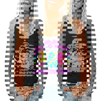 Are You Fall-O-Ween Directions Neon Ghost Teacher Halloween Women Tank Top | Mazezy