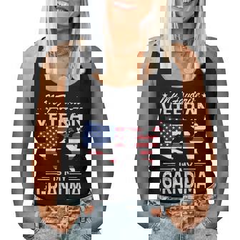 My Favorite Veteran Is My Grandma Veterans Day Military Women Tank Top | Seseable CA