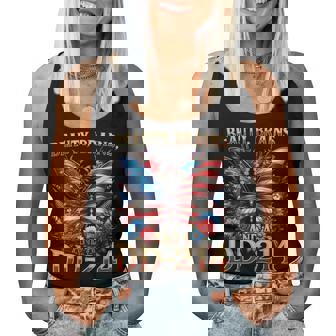 Female Veteran Army Floral Vintage Beauty Brains Us Women Tank Top | Mazezy