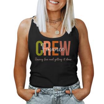 Finance Crew Department Team Financial Planning Women Tank Top - Thegiftio UK