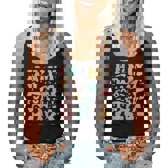 In My Flag Football Era Women's Cute Retro Groovy Colorful Women Tank Top - Monsterry