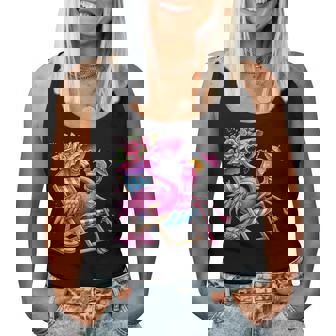 Flamingo Pink Palm Tree Tropical Beach Summer Vacation Women Women Tank Top | Seseable FR