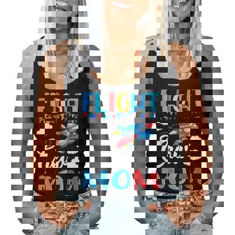 Flight Crew Mom Airplane Birthday Mom Family Matching Women Tank Top | Mazezy