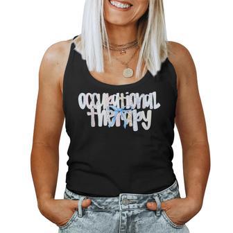 Floral Occupational Therapy Coquette Bow Ota Women Tank Top | Seseable CA