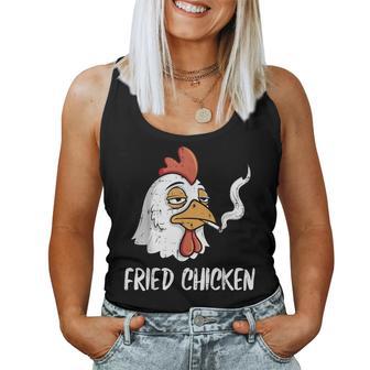 Fried Chicken Pun Adult Joke Humor Women Women Tank Top | Mazezy