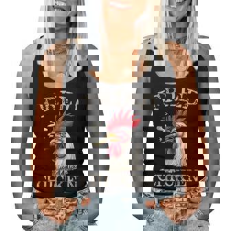 Fried Smoking Chicken 420 Marijuana Graphic Weed Women Women Tank Top - Monsterry