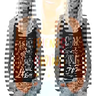 Friends Squad Giving 2025 Autumn Fall Thankful Thanksgiving Women Tank Top - Monsterry