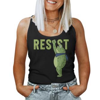 Frog Resist Portland Frog Protest Portland Frog Activist Women Tank Top - Thegiftio UK
