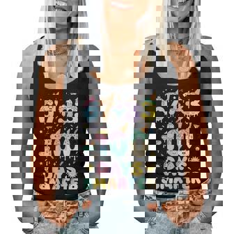 100Th Day Of School 67 Meme 100 Days Smarter Boys Girl Women Tank Top | Seseable CA