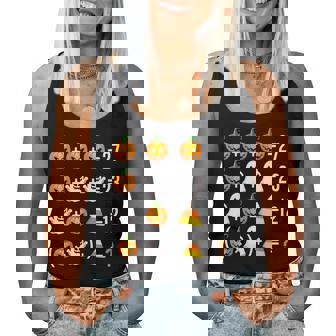 67 Meme Pumpkin Ghost Math Teacher Halloween Costume Women Tank Top | Mazezy