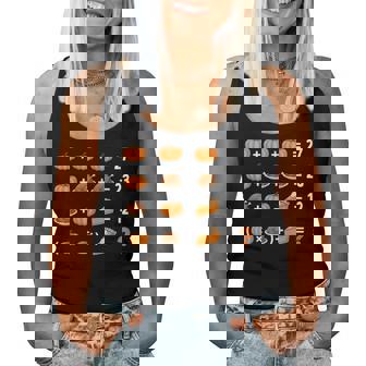 67 Meme Pumpkin Turkey Math Teacher Thanksgiving 6 7 Women Tank Top | Mazezy