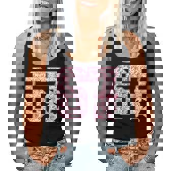 67 Six Seven Coquette Girly Pink Toile Girls Women Tank Top - Monsterry