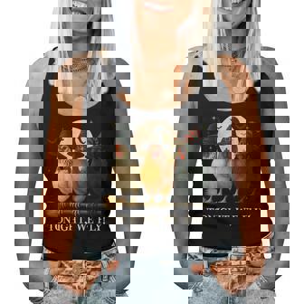 Chicken Halloween Costume Tonight We Fly Spooky Season Women Tank Top - Thegiftio