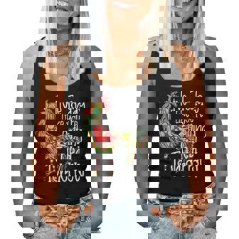 Chicken Live Today Like You're Getting Fried Tomorrow Graphic Black Small Adult Short Sleeve V-Neck Polyester Humor Enthusiasts Shoppers Women Tank Top - Thegiftio