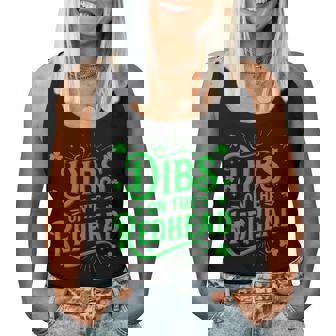 Dibs On The Redhead Happy St Patrick's Day Women Women Tank Top | Seseable CA