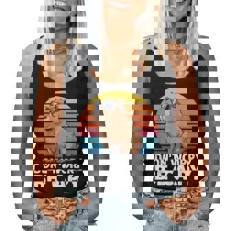 Don't Worry Be Capybara Capybara Hombres Niños Niños Jóvenes Es Camiseta sin mangas para mujer - Regaloses