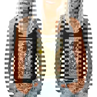 Halloween Softball Mama Mom Skeleton Tarot Card Women Tank Top | Mazezy