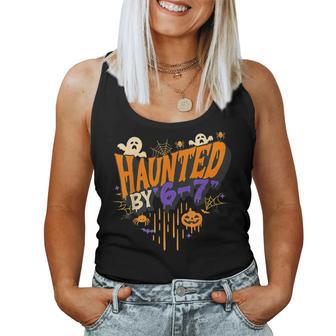 Haunted By 6 7 Drip Halloween Costume For Women Women Tank Top - Monsterry